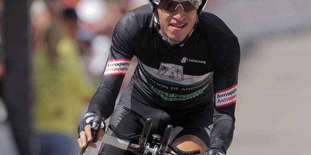 Sergio Henao of Columbia rides during the 2011 USA Pro Cycling Challenge in Vail, Colorado on August 25, 2011. Henao will lead Team Sky's challenge at the forthcoming Tour of Spain, the British team announced.