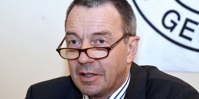 International Committee of the Red Cross (ICRC) president Peter Maurer speaks on April 23, 2013 in Kinshasa. The Red Cross said Tuesday its president had begun a rare official visit to both North and South Korea, pledging to strengthen the organisation's humanitarian assistance and cooperation with the countries.