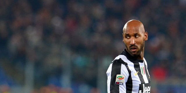 Nicolas Anelka is pictured on February 16, 2013 at the Olympic Stadium in Rome. Anelka will miss West Bromwich Albion's game against Everton this weekend after being granted compassionate leave, the Premier League club announced on Thursday.