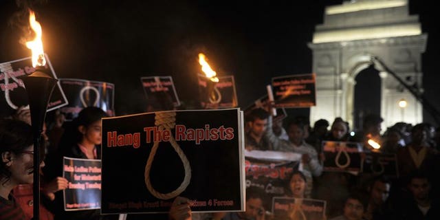 Indian students and activists protest the gang-rape of a student in New Delhi on December 19, 2012. Award-winning playwright Yael Farber, whose new work focuses on the fatal gang-rape of an Indian student last December, was inspired by the protests that erupted across the country after the attack.