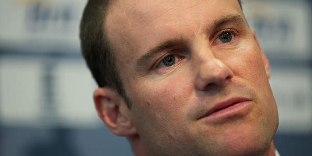 Former England cricket captain Andrew Strauss addresses a press conference at Lords Cricket ground in London, on August 29, 2012. Strauss on Thursday said he will decide "in the next couple of weeks" whether he wants to apply for the post of the England and Wales Cricket Board's managing director of cricket.