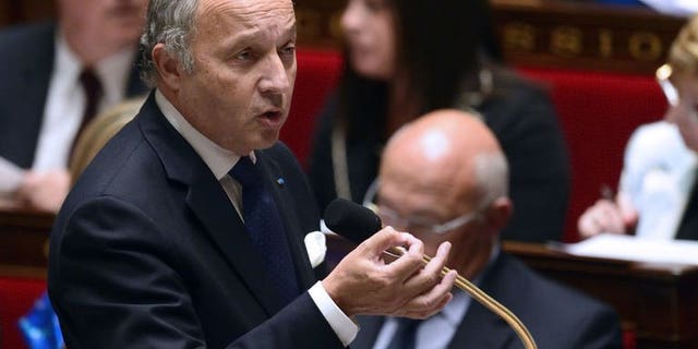 French Foreign Minister Laurent Fabius, pictured on September 11, 2013, will visit China to discuss Syria on Sunday, his ministry said, amid ongoing diplomatic efforts to end the crisis in the war-torn country.