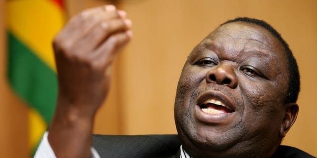 Zimbabwean Prime Minister Morgan Tsvangirai speaking during a press conference in Harare on June 30, 2009. Tsvangirai batted away calls for him to resign and announced a shadow cabinet, vowing to keep veteran President Robert Mugabe's regime in check.