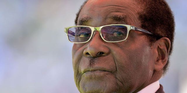 Zimbabwean President Robert Mugabe during his inauguration ceremony in Harare on August 22, 2013.