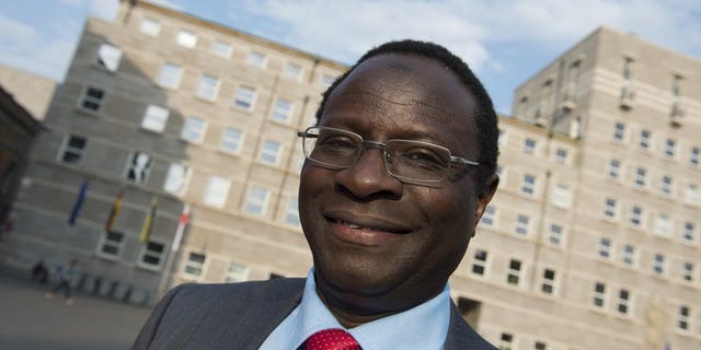 Senegalese-born lawmaker Karamba Diaby in Halle, eastern Germany, on May 6, 2013. Germany's first two lawmakers of African origin cheered their victory as trailblazers after winning in weekend elections.