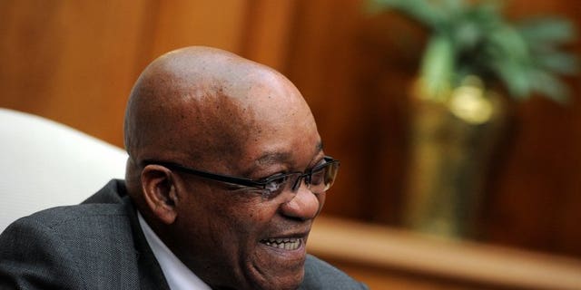 South Africa President Jacob Zuma gives a press conference on July 29, 2013 at the Unions Building in Pretoria. Zuma criticised the United Nations Security Council as 'outdated' and 'undemocratic' ahead of a world leaders' meeting in New York, according to a report Tuesday.