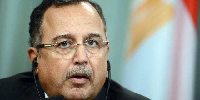 Foreign Minister Nabil Fahmy, pictured on September 16, 2013, has warned Hamas of a "harsh response" if the Palestinian Islamist movement that rules the neighbouring Gaza Strip threatened Egypt's national security.