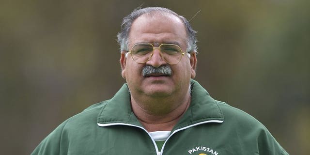 Pakistan's field hockey head coach Akhtar Rasool, pictured on December 5, 2012, resigned from his post Tuesday after the national team failed to qualify for next year's World Cup.