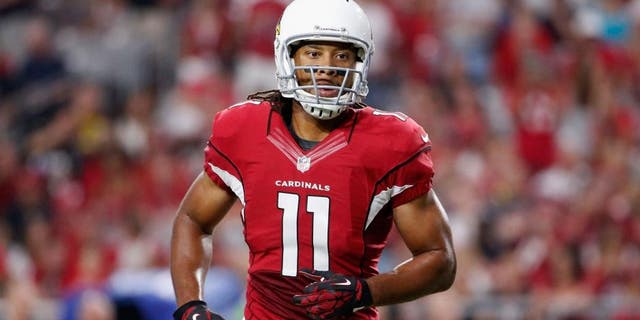during the pre-season NFL game at the University of Phoenix Stadium on August 15, 2015 in Glendale, Arizona.