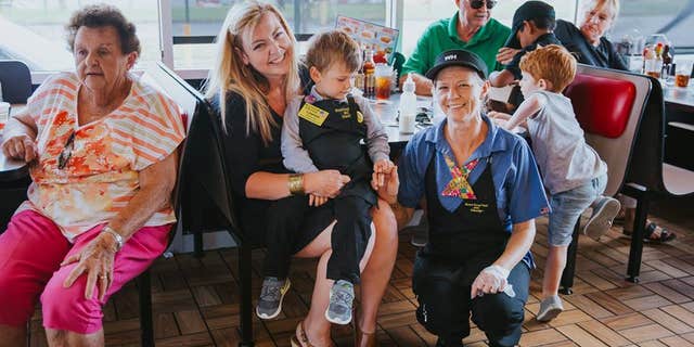 Sixteen people celebrated the young boy on his birthday and the staff was "super friendly."