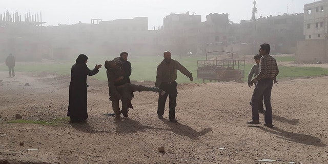Activists say there are few medical facilities left to treat the wounded.