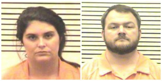 Charlie Jones Parker, left, and her husband James Franklin Parker, right, stand accused of sexually assaulting underage students at a private Christian school.