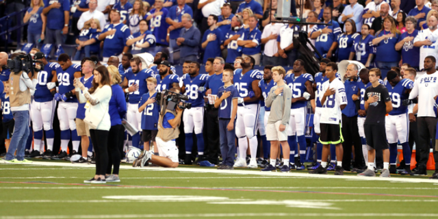 Vice President Mike Pence walked out of an Oct. 8 Indianapolis Colts game against the San Francisco 49ers after members of the opposing team kneeled during the national anthem.