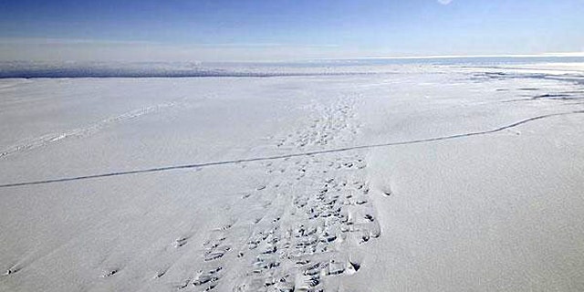 In October, 2011, NASA's Operation IceBridge discovered a major rift in the Pine Island Glacier in western Antarctica.
