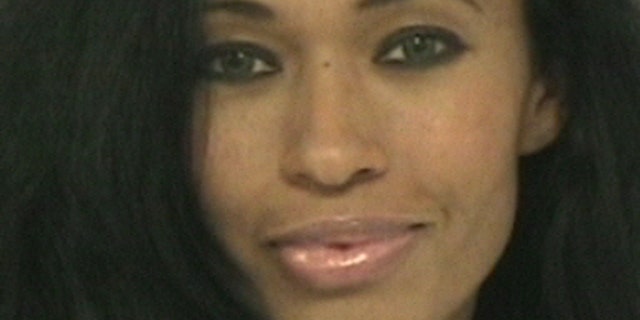 A photo provided by the Collin County Sheriff's Office shows Pilar Sanders. An inmate listing on Collin County's website early Tuesday, April 24, 2012 shows that Pilar Sanders was arrested Monday and booked into the county jail on the family violence charge. (AP Photo)
