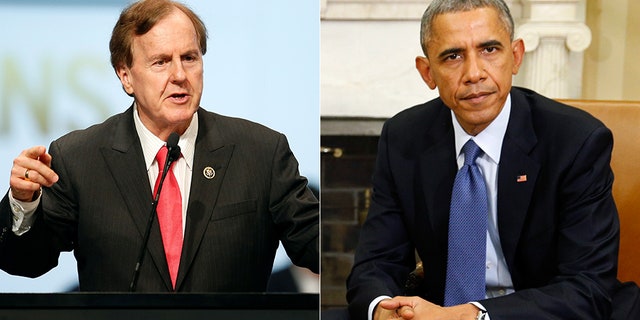 Rep. Robert Pittenger of North Carolina called for an investigation into a report on the Obama administration's handling of an anti-Hezbollah task force.
