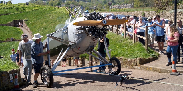 The plane's wings were removed in order to tow the aircraft off the beach.