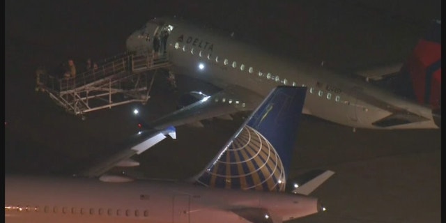Delta says all 42 passengers "deplaned normally through the main cabin door" following the incident.
