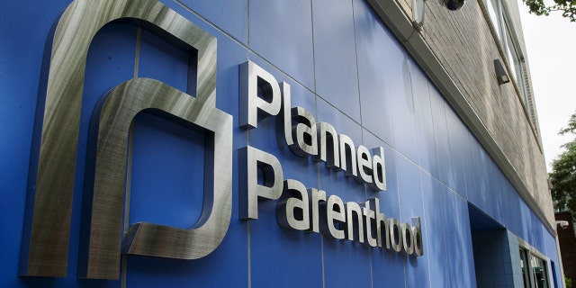 A sign is pictured at the entrance to a Planned Parenthood building in New York August 31, 2015. 