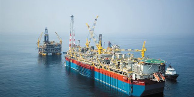 Shown here is the Kizomba B development in Angola Block 15, a deepwater drilling project.