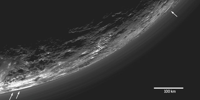 View of Pluto's Atmosphere