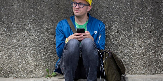 Ryan Copple, who flew from Los Angeles to Chicago for Saturday's Pokemon Go Fest in Grant Park.