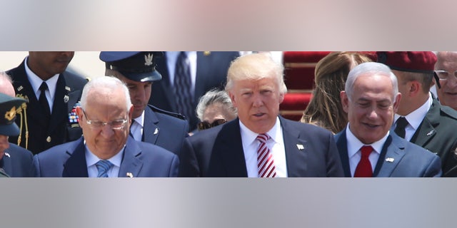 President Donald Trump in Tel Aviv May 22, 2017