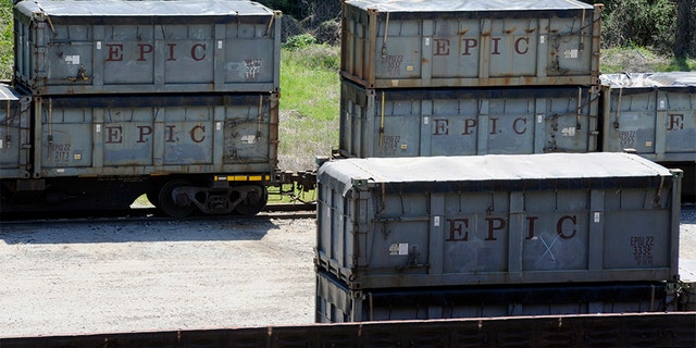 The train has been sitting idle in the town amid an ongoing legal battle.