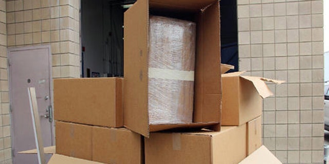 The feds seized seven tons of marijuana at the Otay Mesa border crossing cargo facility in San Diego Thursday. (U.S. Customs and Border Protection via AP) (U.S. Customs and Border Protection)