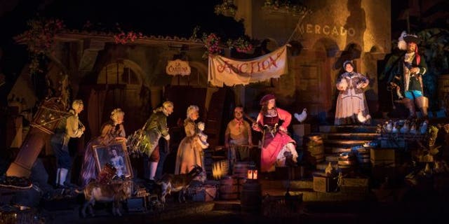 Disney World's redesigned "Pirates of the Caribbean" attraction re-casts the animatronic "wench" as a pirate.