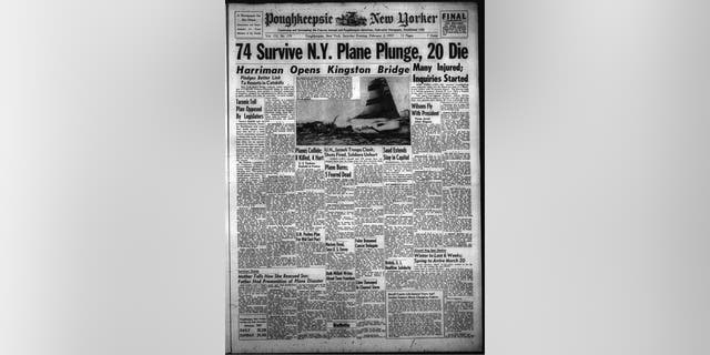 The Poughkeepsie New Yorker reported on the crash of Northeastern Airlines Flight 823 in its Feb. 2, 1957 editions.