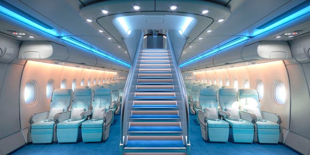 Airbus A380's economy class can seat six passengers per row.