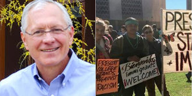 Prescott College President John Flicker is proud his students are supporting illegal immigrant classmates.