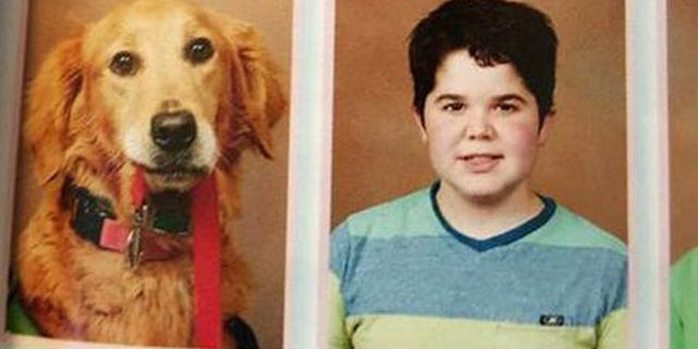 Presley and Joseph "Seph" Ware in the new yearbook of Good Hope Middle School, in West Monroe, La. (Lori Ware)