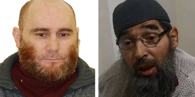 Unnamed inmate of Moroccan origin, left, and Belgium-born Mustafa Maya Amaya.