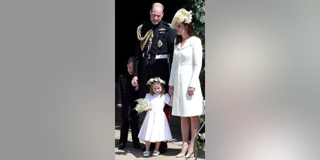 Prince William and Kate Middleton with their kids Prince George and Princess Charlotte.