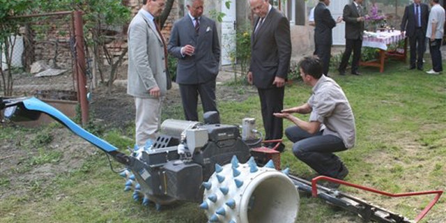 June 2012: Prince Charles on his most recent visit to a rural area of Transylvania, in Romania.