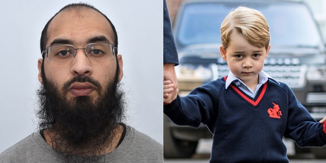 Husnain Rashid, who has pleaded guilty to terrorism offences relating to Britain's Prince George.