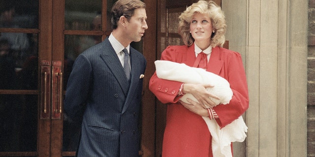 Princess Diana, along with Prince Charles, left St. Mary's Hospital in London with Prince Harry on Sept. 16, 1984. Harry was born the day before.