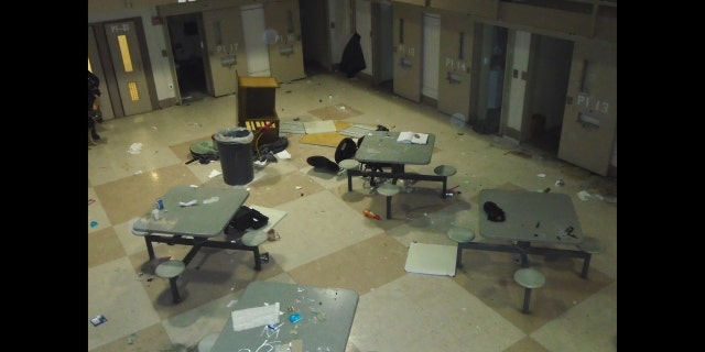 The prison wing was described as a "total loss."