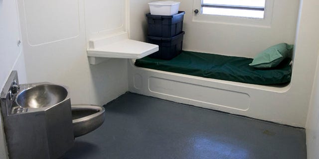 March 12, 2015: A jail cell is seen in the Enhanced Supervision Housing Unit at the Rikers Island Correctional facility in New York.