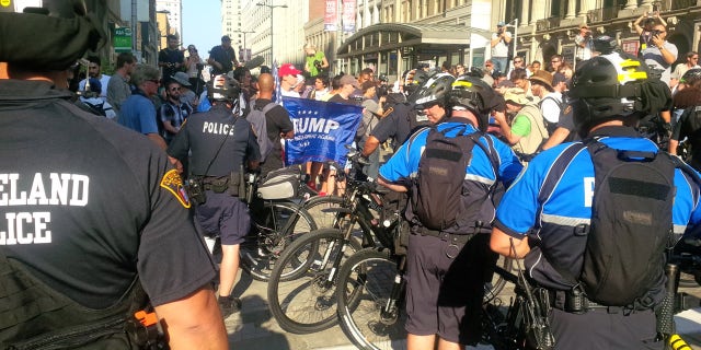 July 19, 2016: Protests outside Republican National Convention. (FoxNews.com)
