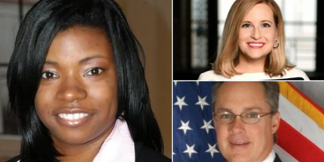 Nashville Councilwoman Tanaka Vercher, left, has asked the council's lawyer to determine her authority to investigate the finances of Mayor Megan Barry, top right, who admitted having an extramarital affair with Sgt. Robert Forrest, her former security chief.
