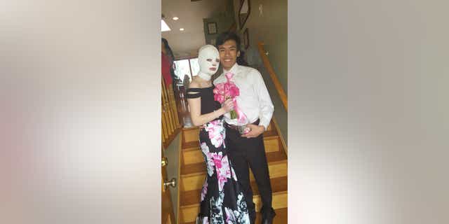 Korryn and her prom date.