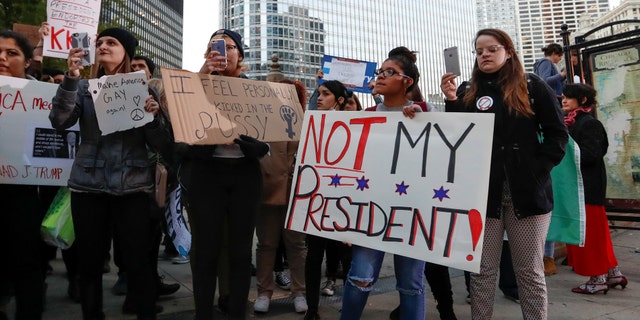 The statue is bolted into a large public sidewalk space in front of Trump Tower, an area that over the past year has been commonly used for Trump protesters who gather to demonstrate.