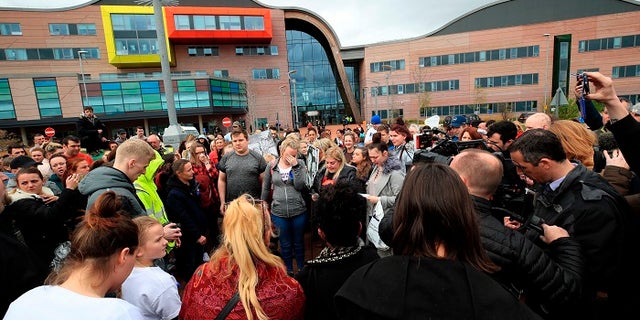 Dozens of supporters gathered outside Alder Hey hospital Monday to react to the court decision.