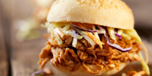BBQ Pulled Pork Sliders with Coleslaw -Photographed on Hasselblad H3D-39mb Camera