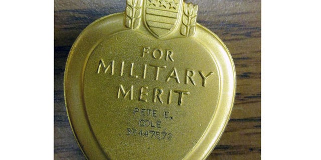 Pete E. Cole's Purple Heart.