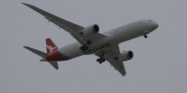 The Boeing 787-9 Dreamliner, operated by Qantas Airways, arrived Sunday in London just over 17 hours after setting off from the western Australian city of Perth.