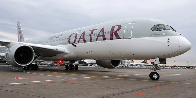 A Qatar Airways Airbus A350.